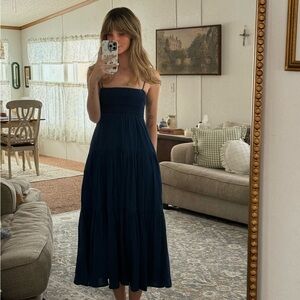 chambray maxi dress